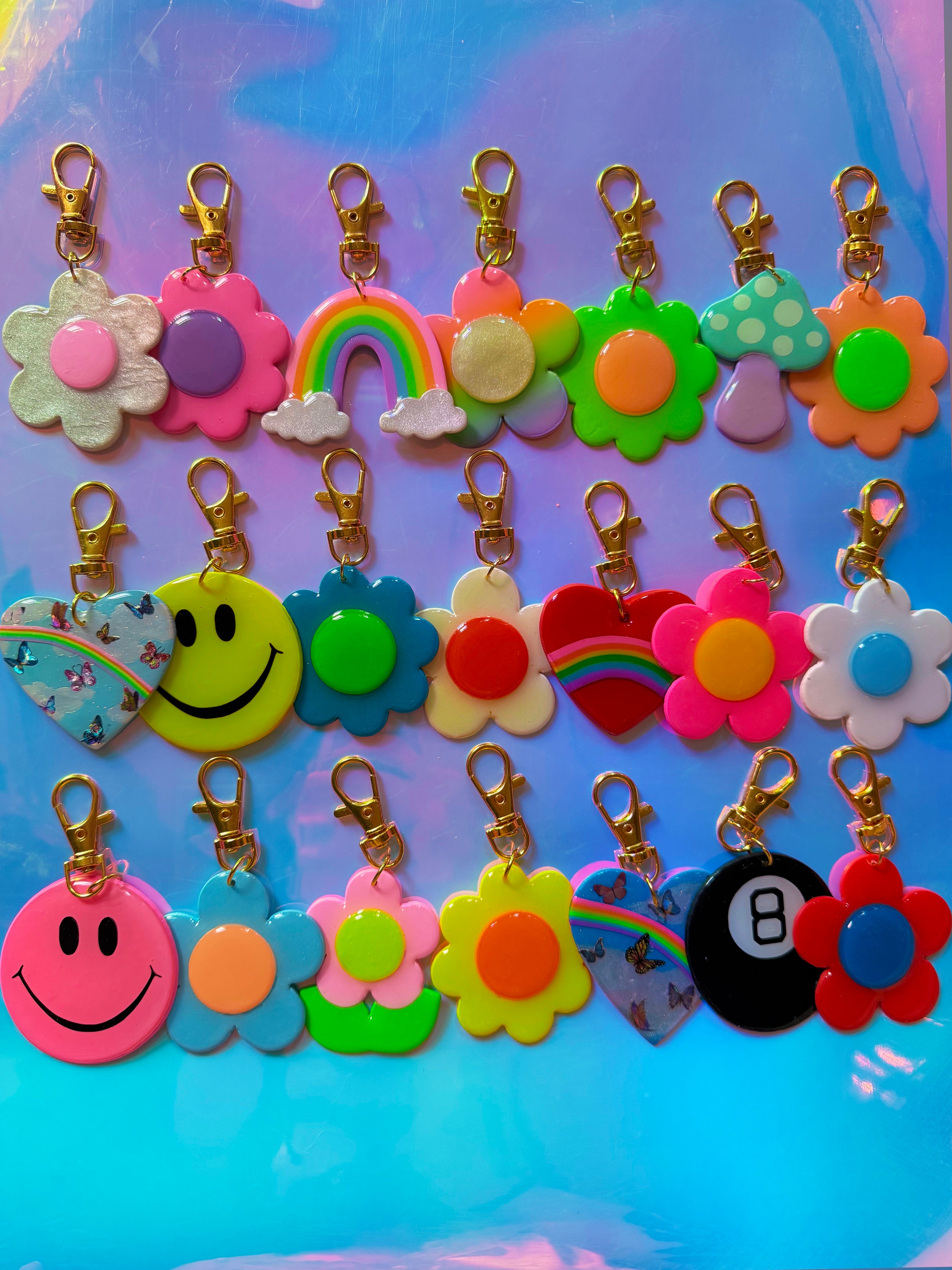 Mystery XL Bag Charm – Blush Daisy