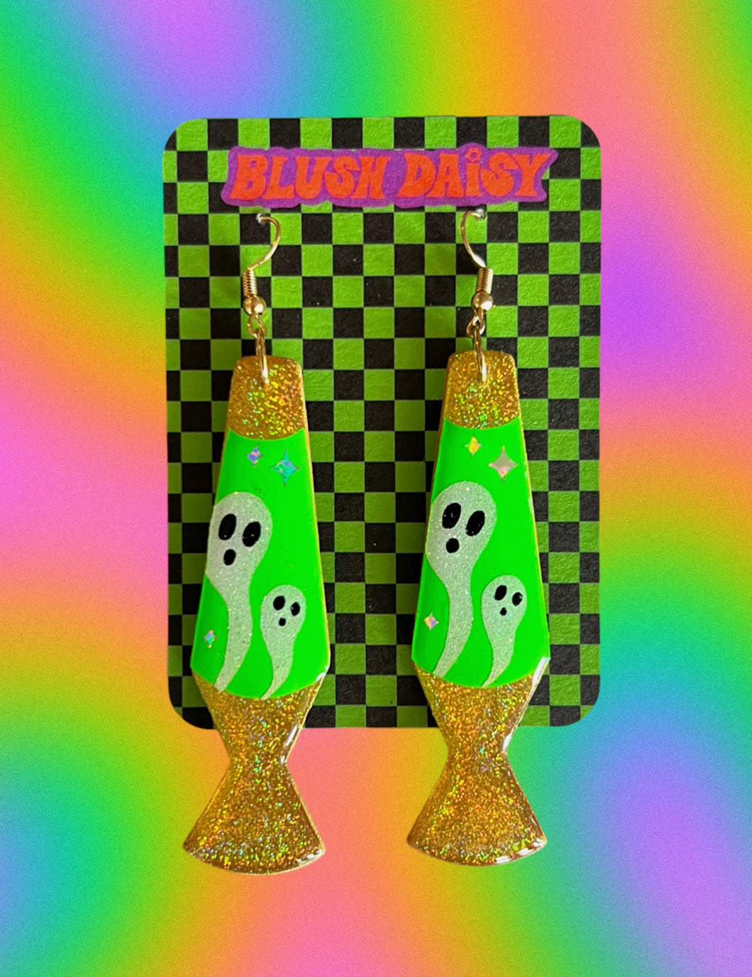 Lime Green Ghost Lava Lamps