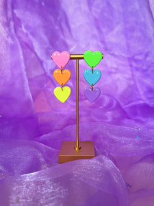 Pastel Heart Dangles