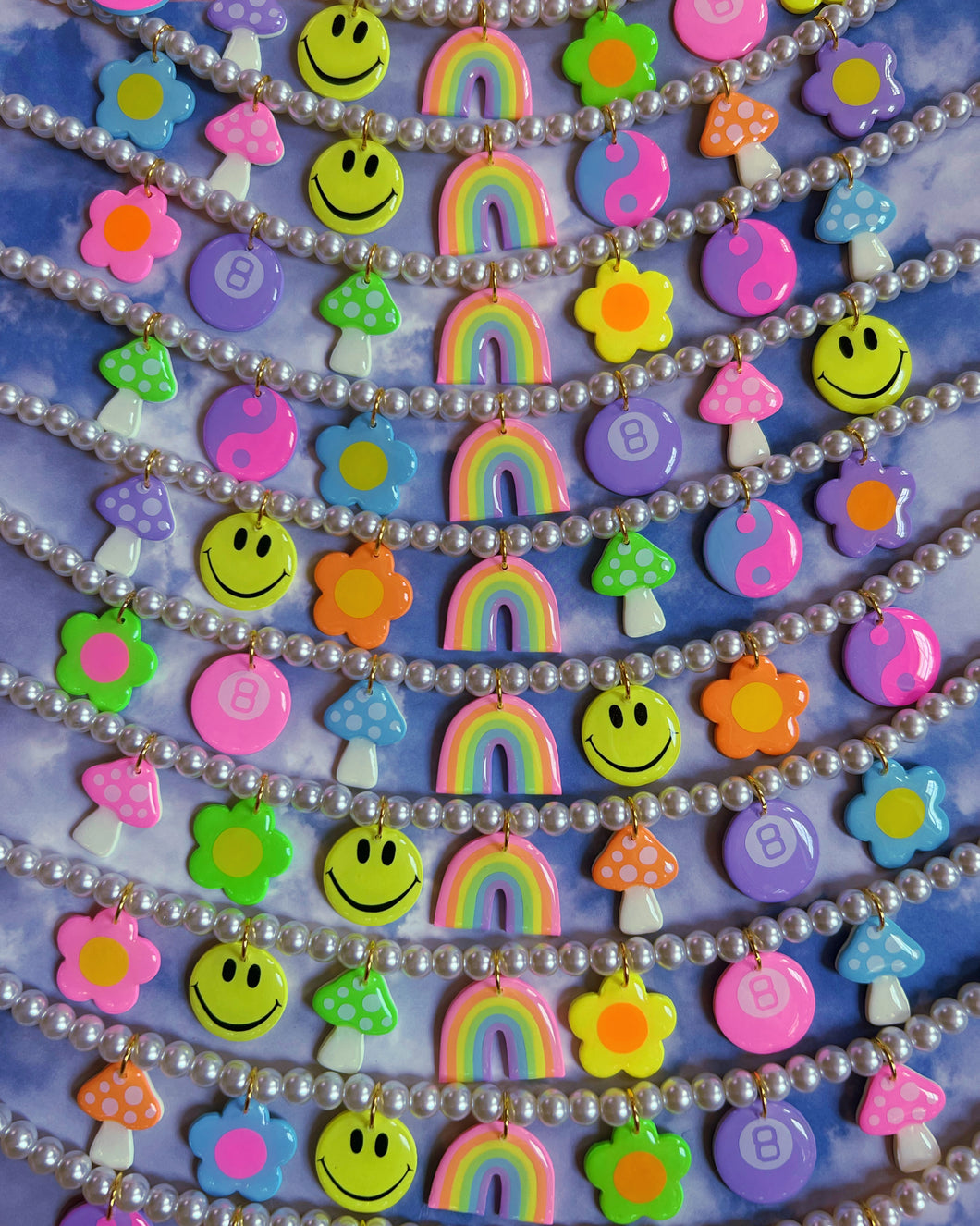 Mystery Pearl Pastel Charm Choker