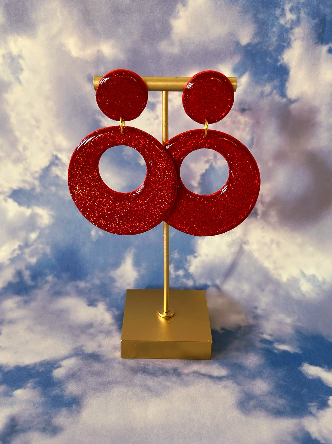 Ruby Red Mod Hoops