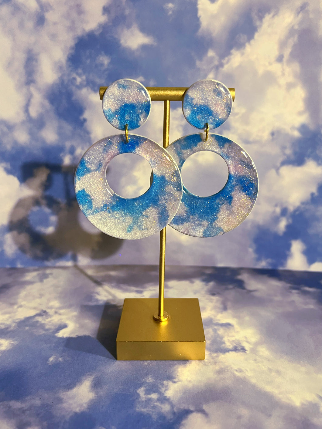 Abstract Cloudy Mod Hoops