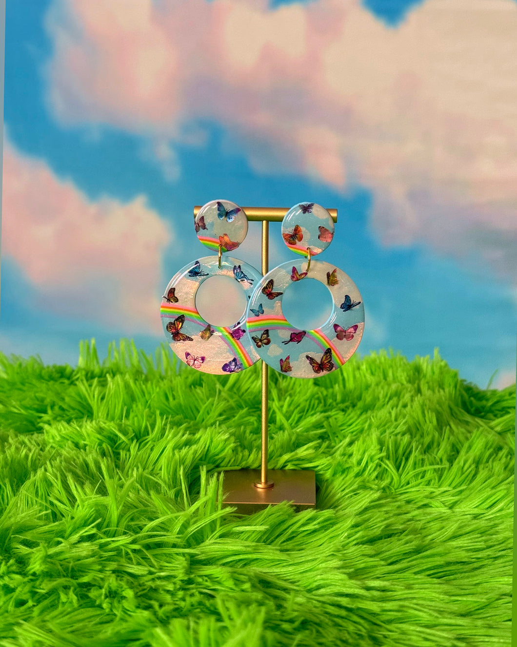 Butterfly Daydream Rainbow Mod Hoops
