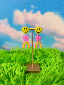 Mini Smiley Daisy Rainbows (Purple Daisy)