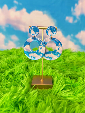 Abstract Cloudy Mod Hoops