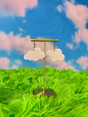Sparkly Cloud Dangles