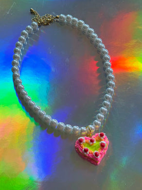 Yellow Cherry Cake Choker