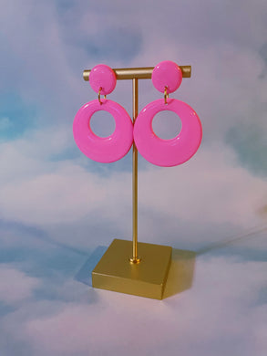 Pink Mini Mod Hoops