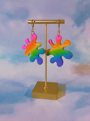 Rainbow Splat Dangles