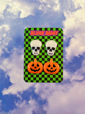 Skull & Pumpkin Stud Pack