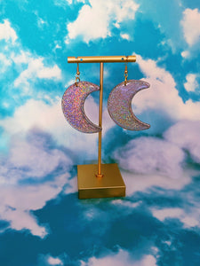 Silver Moon Dangles