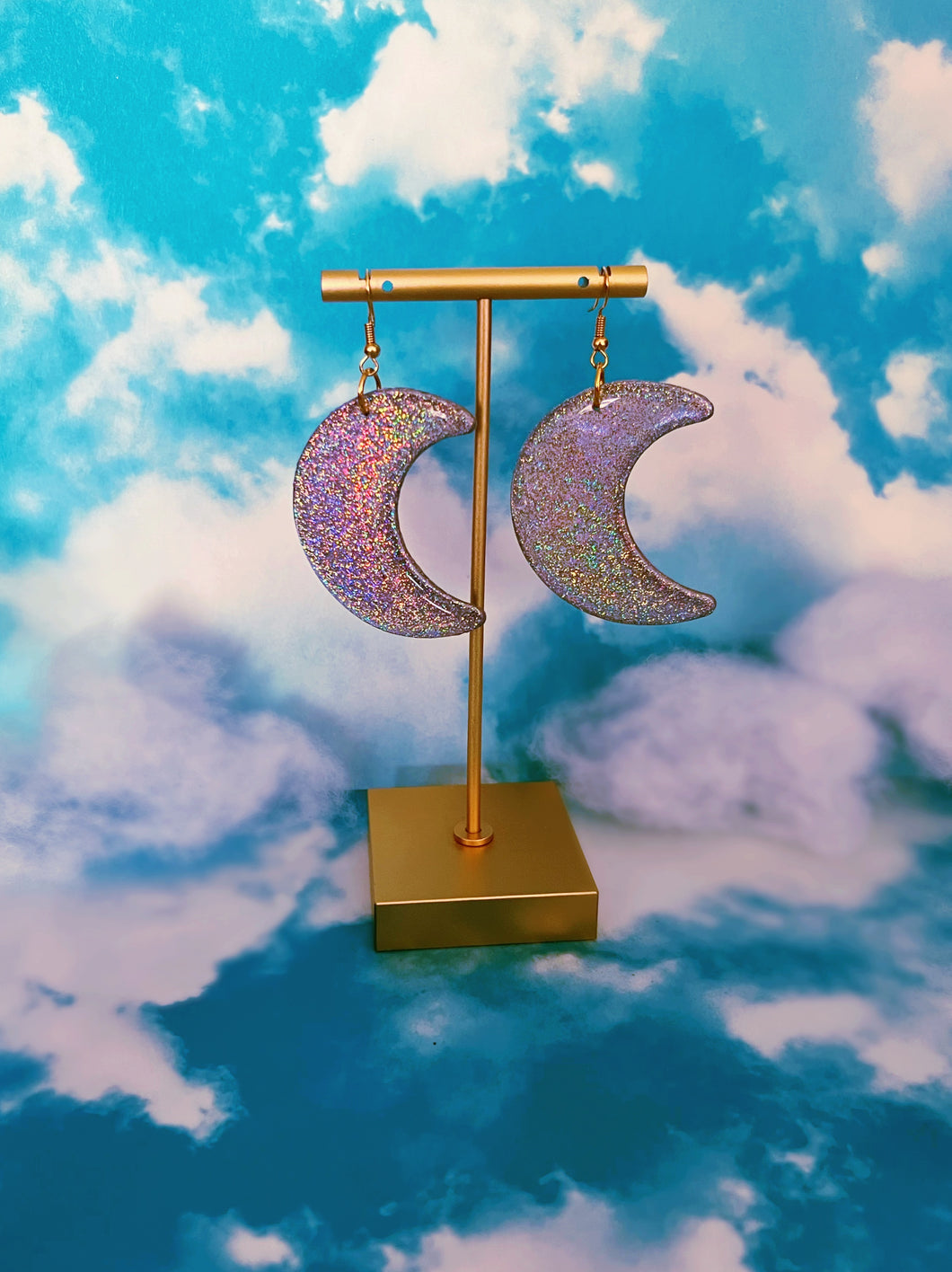 Silver Moon Dangles