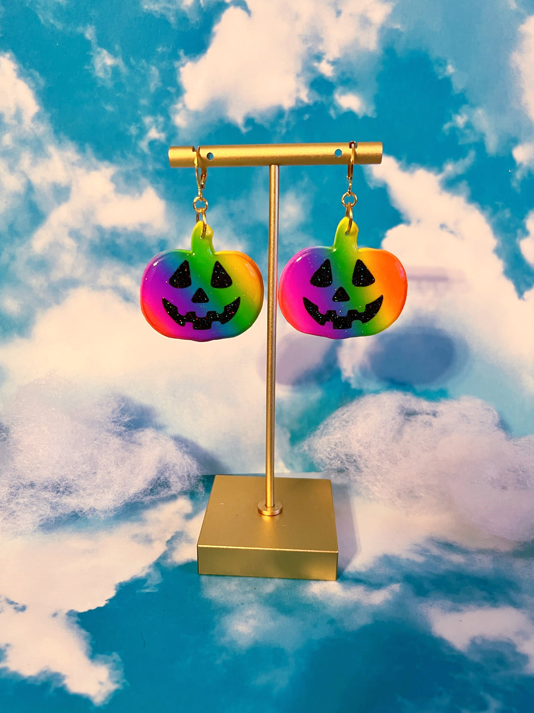 *SALE* Ombre Pumpkin Dangles