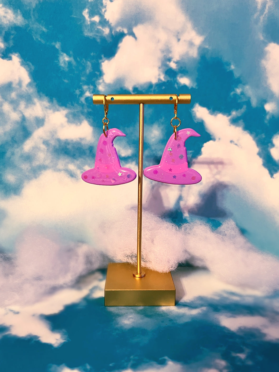 Lavender Witch Hat Dangles