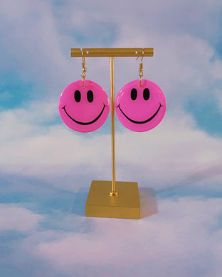 Pink Happy Dangles