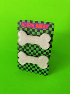 Halloween Bone Barrette Set