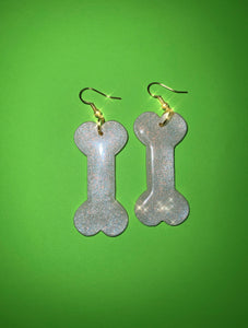 Halloween Sparkly Bone Dangles