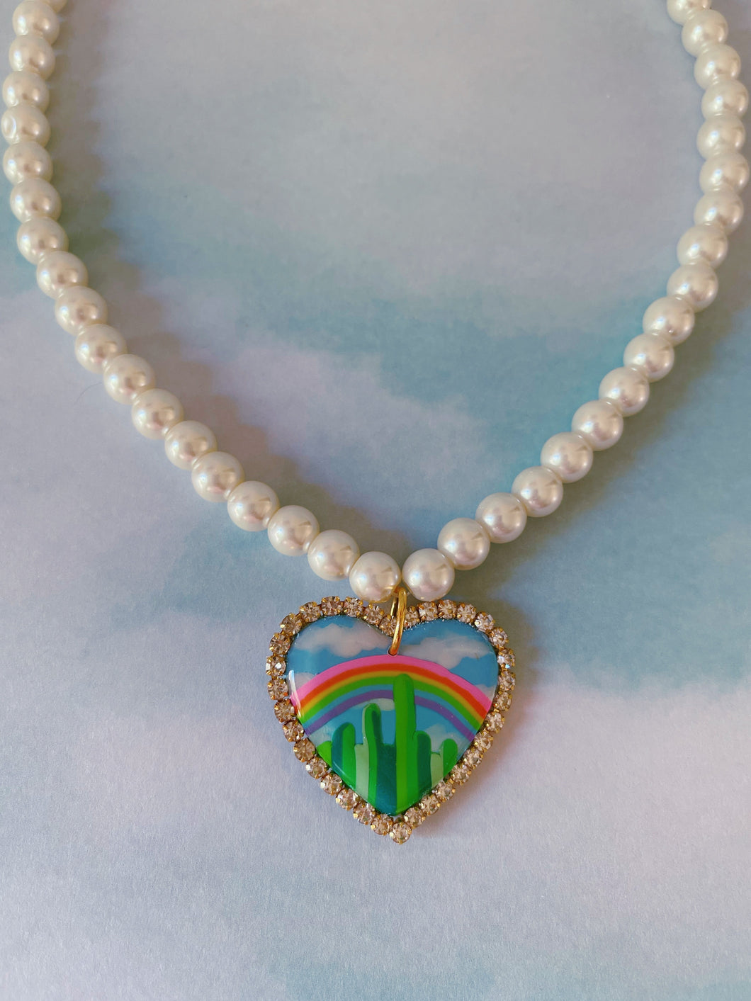 Emerald City Pearl Choker