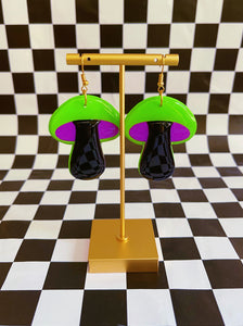 Green and Purple Funky Shrooms