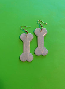 Halloween Sparkly Bone Dangles