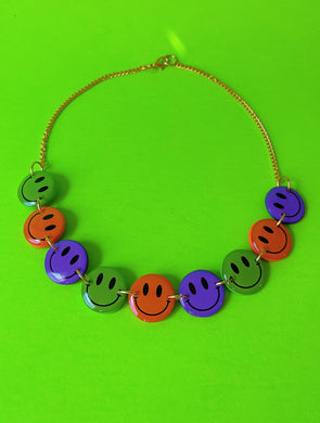 Halloween Smiley Choker