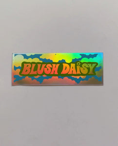 Blush Daisy Holographic Cloud Sticker