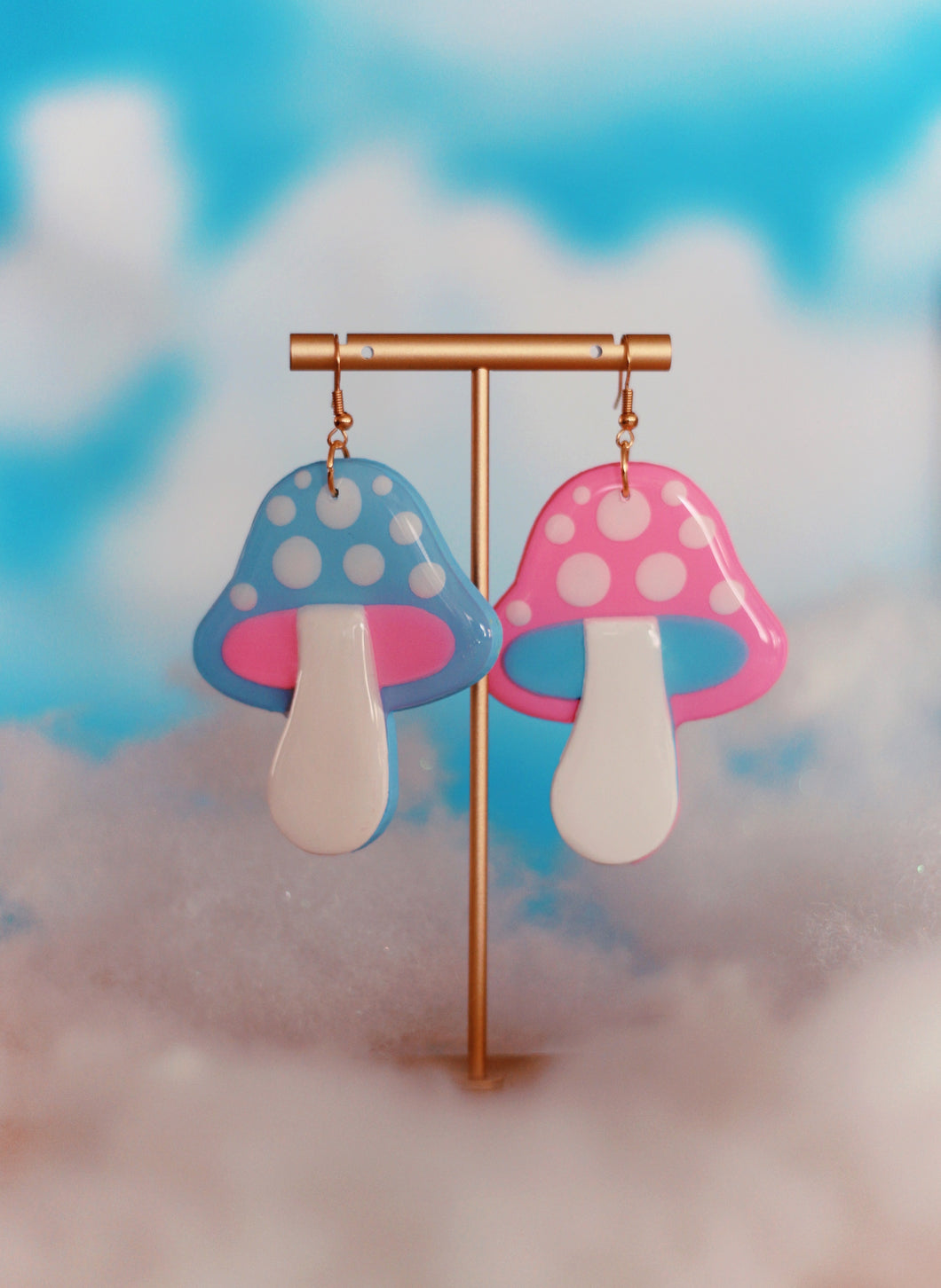 *SALE* Big Pink and Blue Mix & Match Mushrooms
