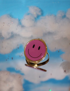 Pink Happy Face Compact