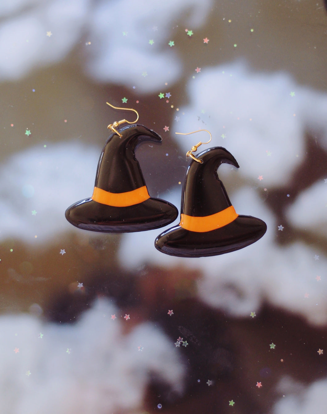 *SALE* Big Black and Orange Witch Hats