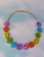 Load image into Gallery viewer, Rainbow Smiley Choker