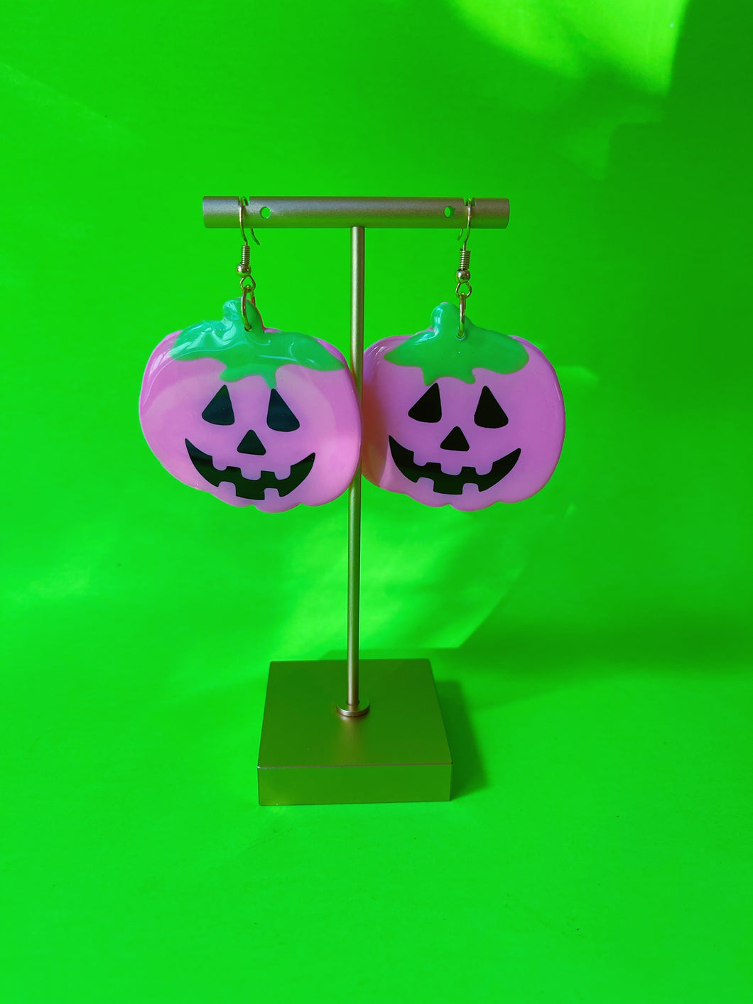 Pink Pumpkin Dangles